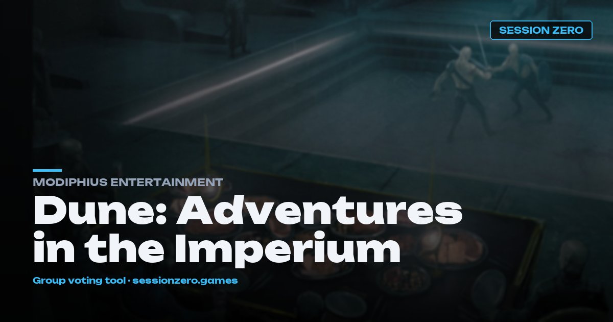 Dune: Adventures in the Imperium hero art