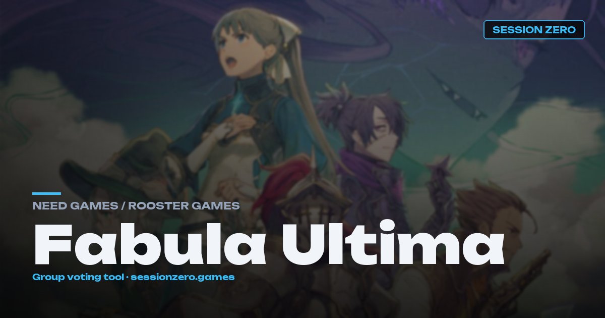 Fabula Ultima hero art