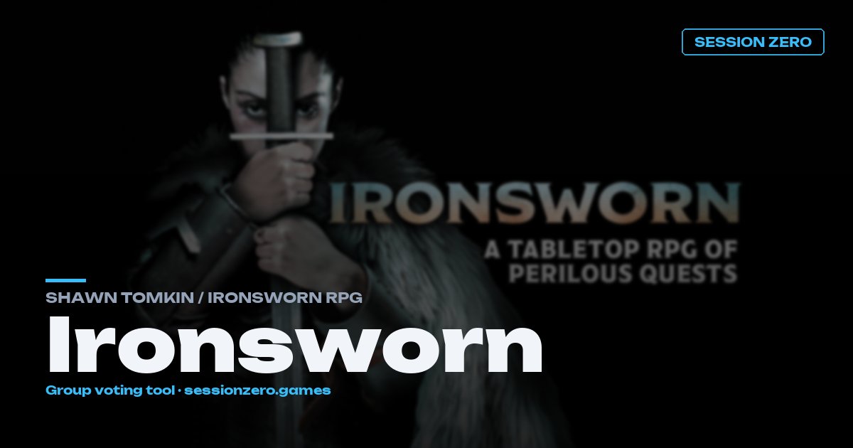 Ironsworn hero art
