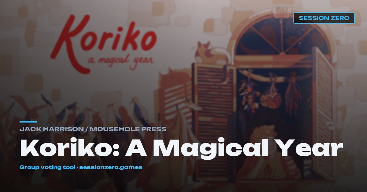 Koriko: A Magical Year hero art