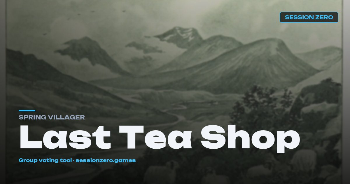 Last Tea Shop hero art