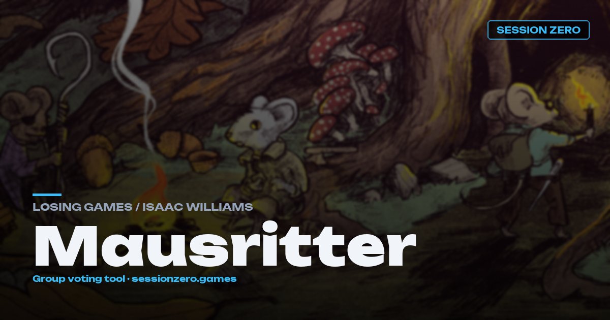 Mausritter hero art
