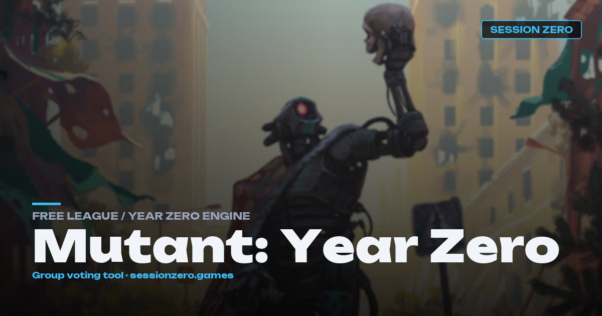 Mutant: Year Zero hero art