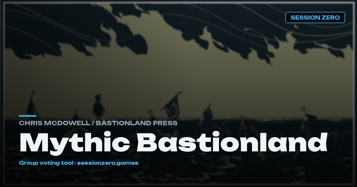 Mythic Bastionland hero art